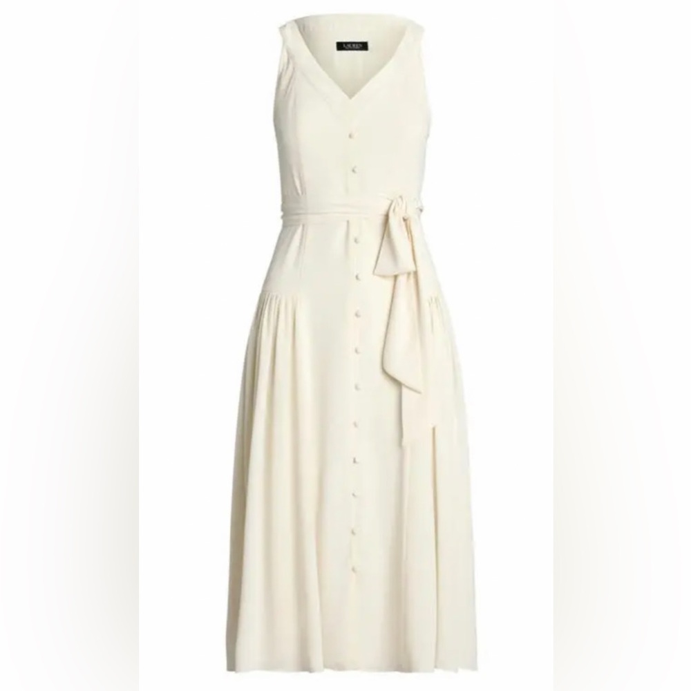 Lauren Ralph Lauren sleeveless belted dress